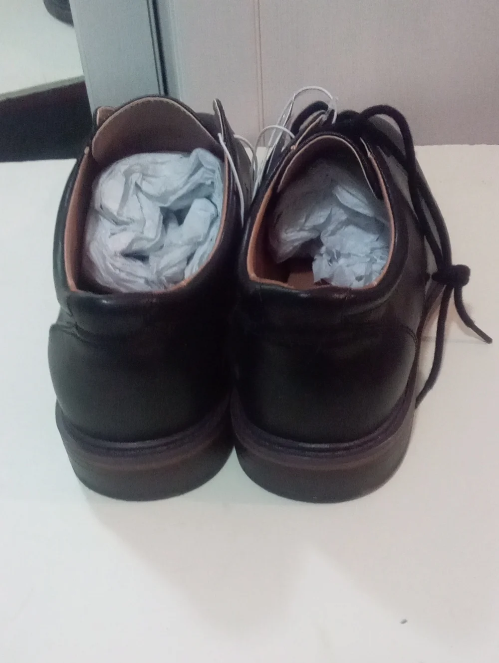 Goodfellow & Co Men's Black Leather Dress Shoes 9 1/2 NWT $40:Missing 1 Lace